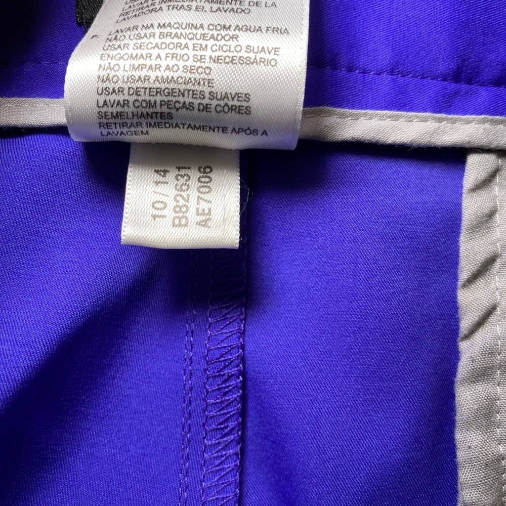 Adidas Golf Pants Men's 38x34 Purple Flat Front Performance Stretch Trousers - Picture 9 of 11